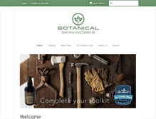 Tablet Screenshot of botanicalskinworks.com